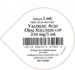 Rx Item-Valproic Acid 250 Mg/5Ml Sol 40X5 By Pharmaceutical Assoc Gen Depakene