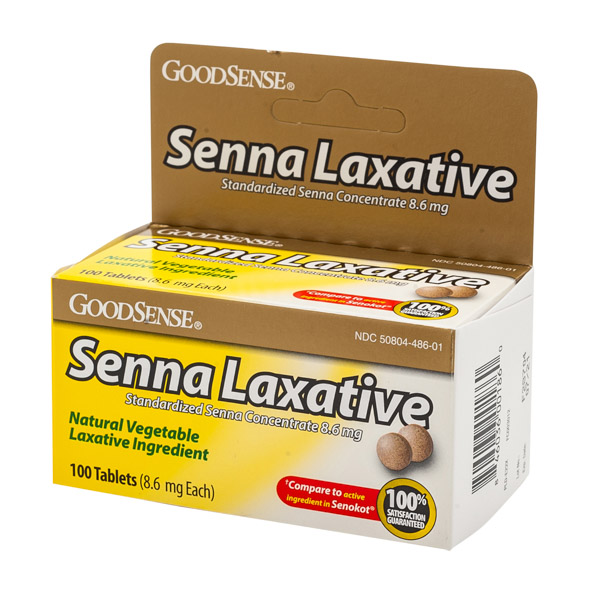 Case of 144--Senna 8.6 mg Tablet 100 By Perrigo Pharma