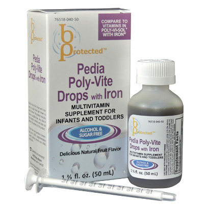 Pedia Poly-Vite+Iron Drop 50ml by Bayshore Pharma