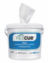 Rescue 11 x 12 Disinfectant Wipes, One Step Disinfectant Cleaner and  By Virox