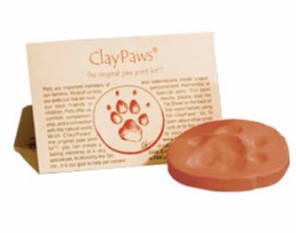 ClayPaws Paw Print Kit, Terra Cotta By World By the Tail