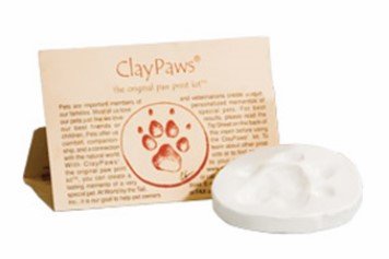 ClayPaws Paw Print Kit, White By World By the Tail