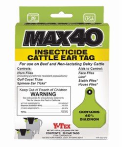 Ear Tag Max40 Insecticide By Y Tex