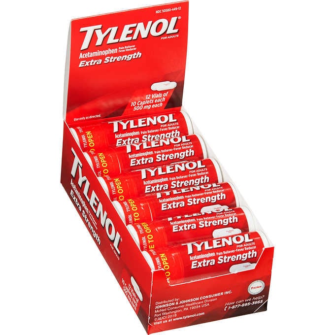Tylenol Extra Strength Brand Caplets, 10 Caplets, By J&J Consumer Health