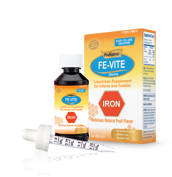 Case of12FeVite Iron Drops Child Alcl Free 15 Mg/ml Drp 50ml By Akorn