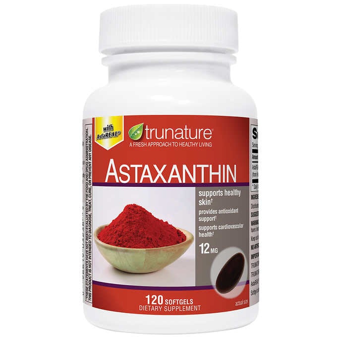 Astaxanthin 12mg., 120 Softgels by TruNature USA