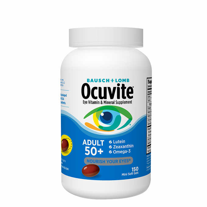 Ocuvite Adult 50+, 150 Soft Gels by Valeant Pharma