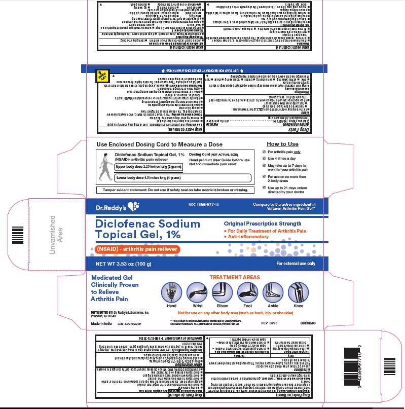 Diclofenac Sodium 1% 100 Gm Gel Each By Dr Reddys Gen Voltaren Exp 8/29