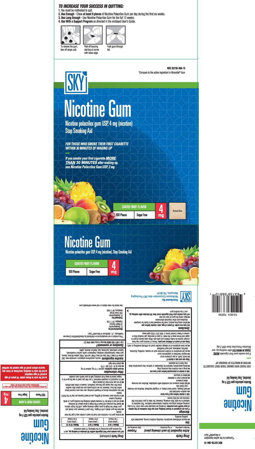 Nicotine S/F 4Mg 100 Gum Each By Mckesson Packaging Services 