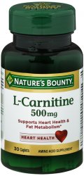 L-Carnitine 500mg Tab 30 Count Nat Bounty