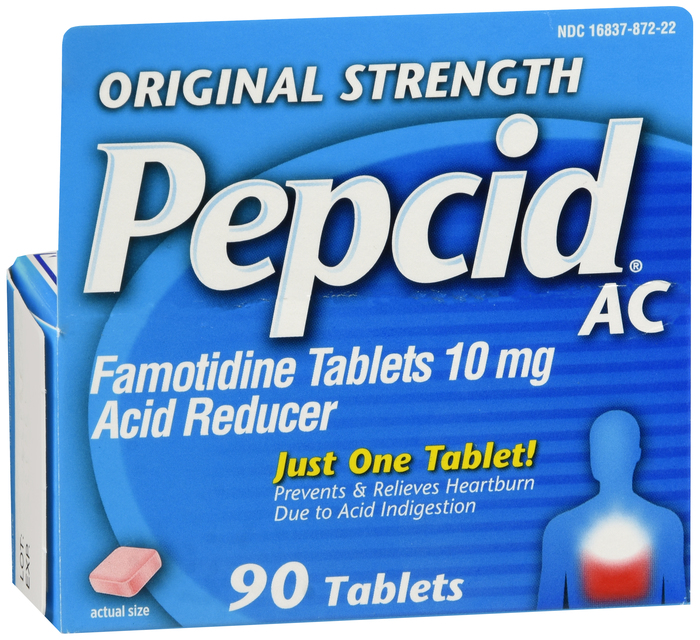 Pack of 12-Pepcid Ac Tablet Original 90Ct BY J&J Consumer 