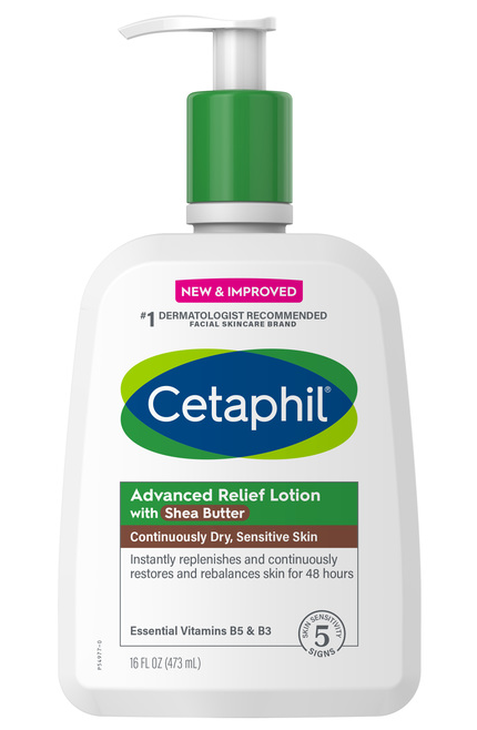 Case of 12-Cetaphil Advanced Relief Lotion 16Oz By Galderma Lab USA