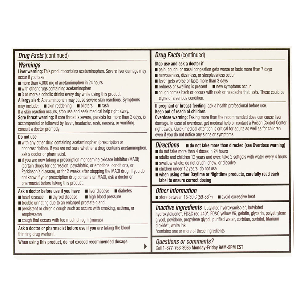 Good Sense One Daily GoodSense® Daytime Cold/Flu Multi-Symptom Relief, 16 Softgels USA