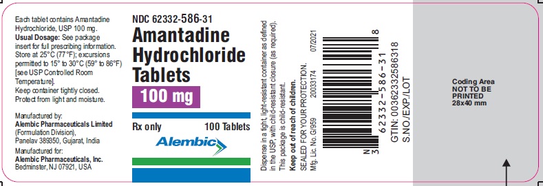 Rx Item-Amantadine 100mg Gen Symmetrel Tab 100 By Alembic Pharma