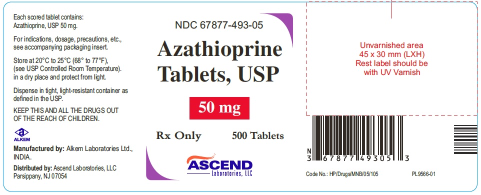 Rx Item-Azathioprine 50 Mg Tab 500 By Ascend Laboratories USA Gen Imuran, Azasan