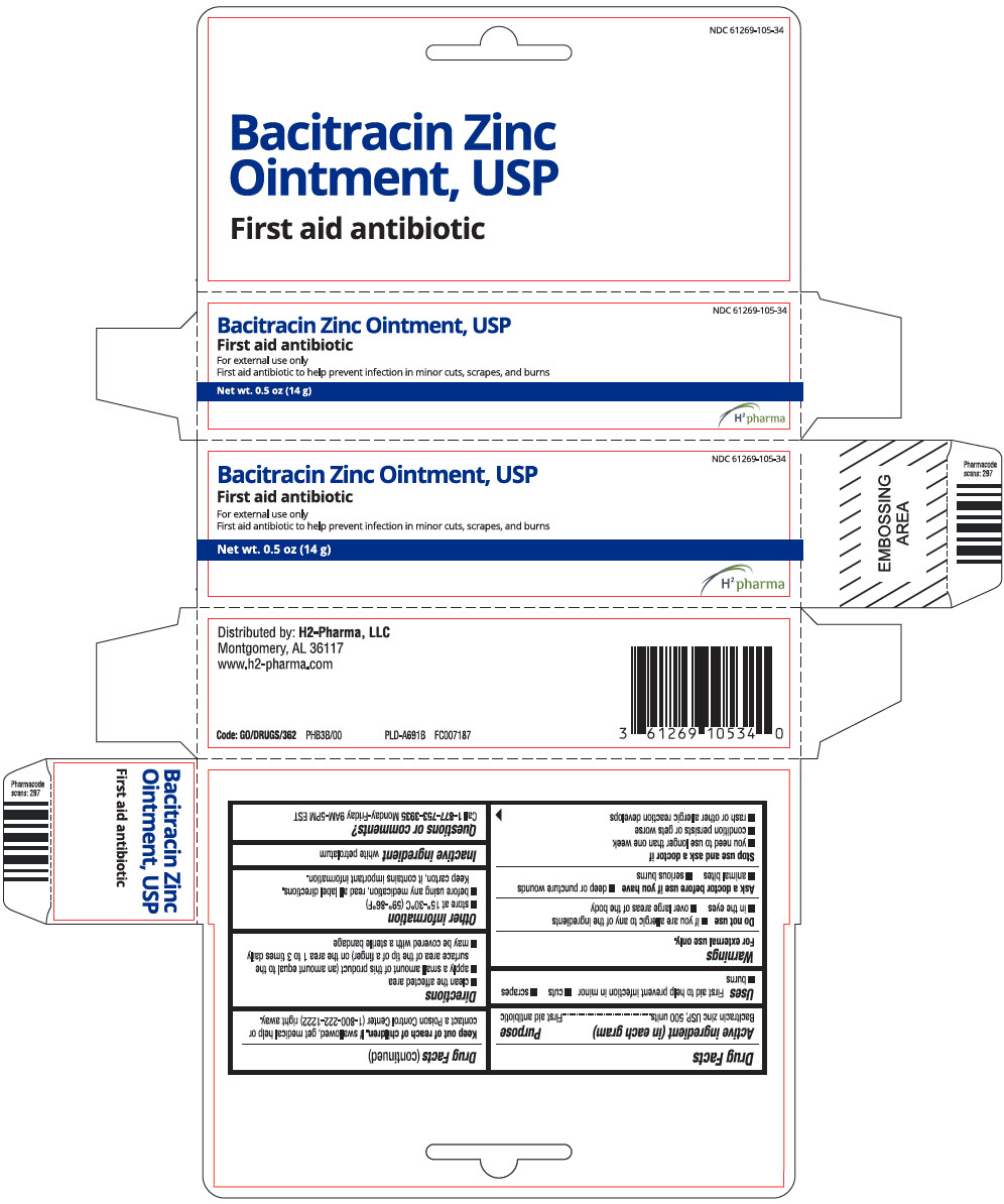 Bacitracin Ointment Gen Baciguent 500Un/Gm 15Gm By H2 Pharma