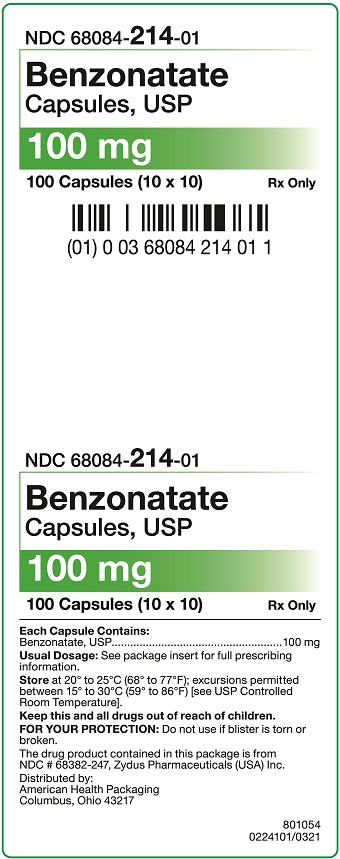 '.Benzonatate 100MG 100 Cap by A.'