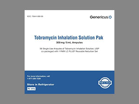 Rx Item-TOBRAMYCIN INHAL PAK 300MG/5ML by Genericus Pharma Refrigerated Gen Tobi