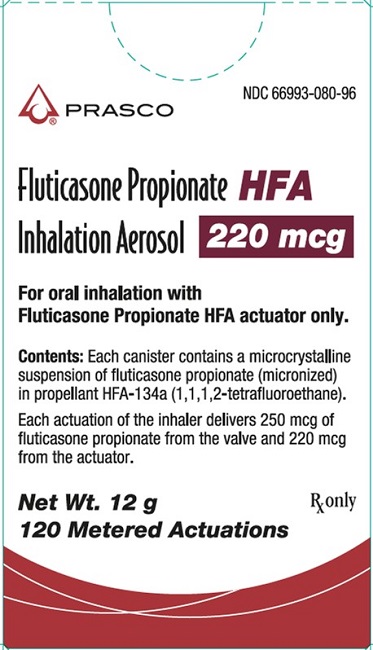 Rx Item-Fluticasone Prop Gen Flovent HFA 220Mcg Inh 12Gm By Prasco Gen Flovent 