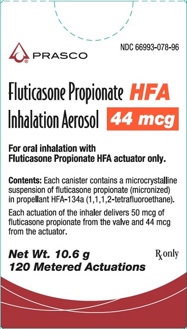 Rx Item-Fluticasone Prop Gen Flovent HFA 44Mcg Inhaler 10.6Gm By Prasco