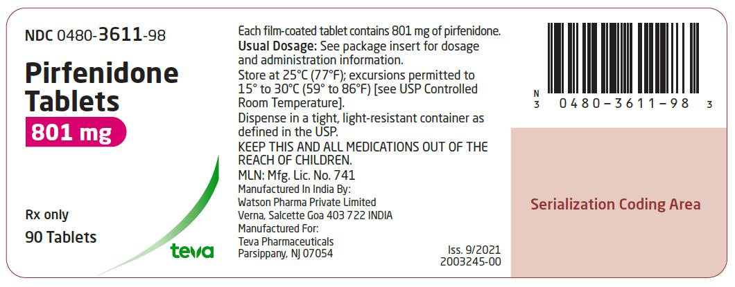 Rx Item-Pirfenidone 801mg 90 Tab  Gen Esbriet By Amneal Pharma