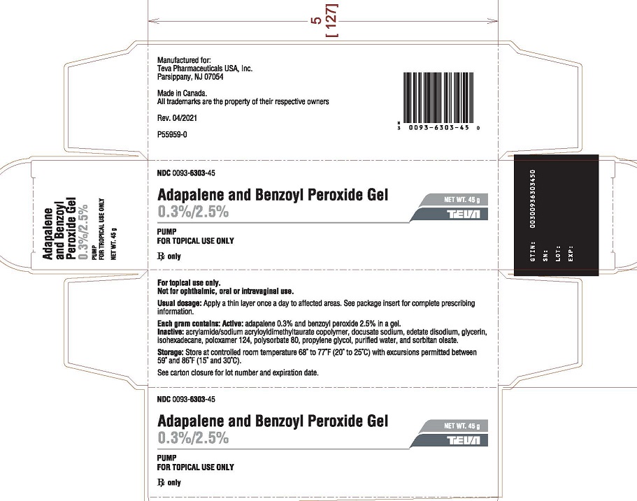 Rx Item-Adapalene-Benzoyl Peroxide 0.1-0.025 45 Gm Gel Pump By Teva Pharma