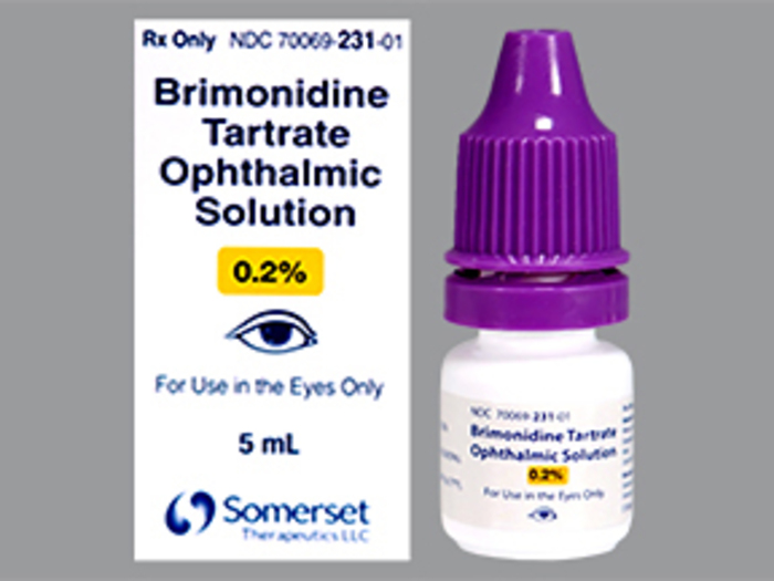 Rx Item-Brimonidine Tartrate 0.2% drops 5ml by SomersetGen Alphagan