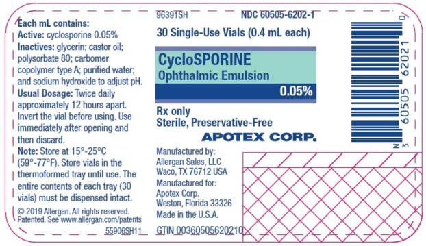 Rx Item-Cyclosporine 0.05% OPTH EML 30X0.4 ML UD By Apotex Gen Restasis 