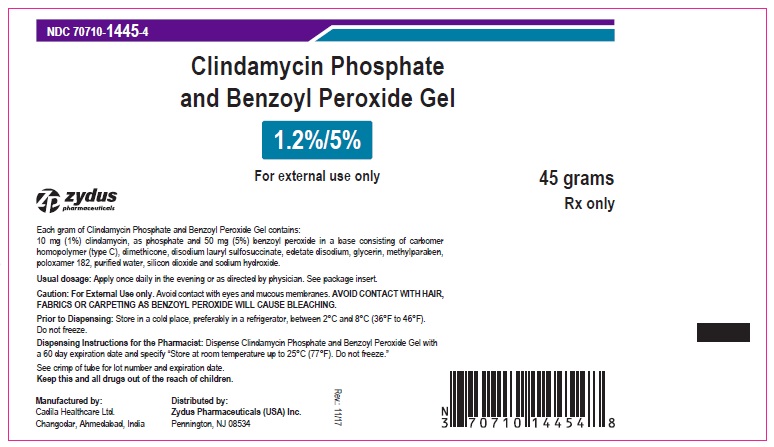 Rx Item-Clindamycin-Benzoyl Peroxide 1.2(1)%-5% Gel 45 ByZydus  Duac
