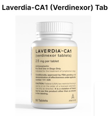 RX ITEM-Laverdia-CA1 (Verdinexor) Tablets 2.5mg, 50 Count By Dechra Pet Otc(Vet)
