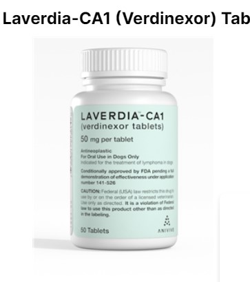 RX ITEM-Laverdia-CA1 (Verdinexor) Tablets 50mg, 50 Count By Dechra Pet Otc(Vet)