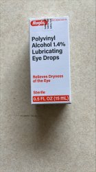 Polyvinyl Alcohol Opthalmic Original Lubricant Eye Drops 15ml Major EXP-10-23