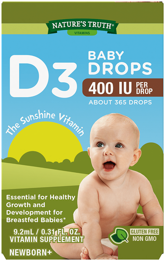 Vitamin D3 400 Iu Baby Drops 0.31Oz BY Nature's Truth USA