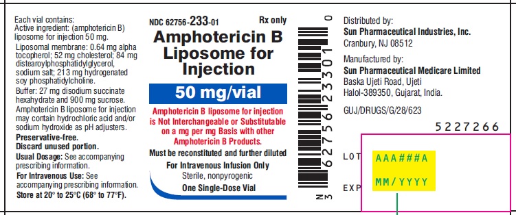 Rx Item:Amphotericin B 50MG  liposome SDV by Sun Pharma USA Gen Ambisome