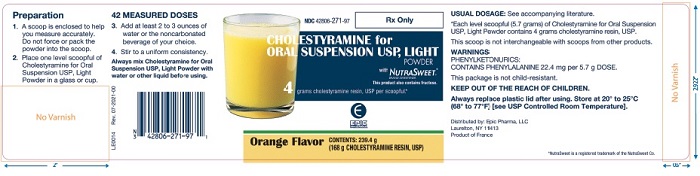 Rx Item:Cholestyramine 4GM 239.4GM PWD by Epic  Gen Questran Exp 9/23