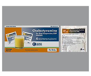 Rx Item:Cholestyramine 60X4GM PWD by Epic Pharma USA Gen Questran
