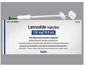 Rx Item-Lanreotide 120MG 0.5ML PFS by Cipla USA Gen Somatuline Depot