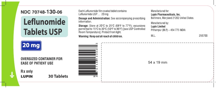 Rx Item:Leflunomide 20MG 30 TAB by Lupin Pharma Generics USA Gen Arava