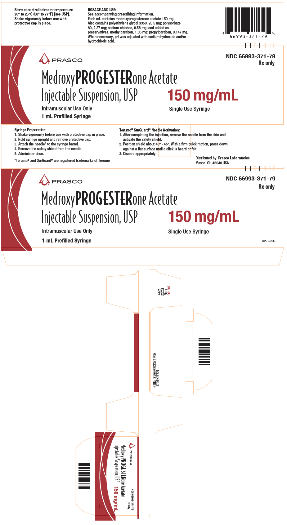 Rx Item-Medroxyprogesterone Acetate 150MG 1 ML PFS by Prasco Gen Depo Provera