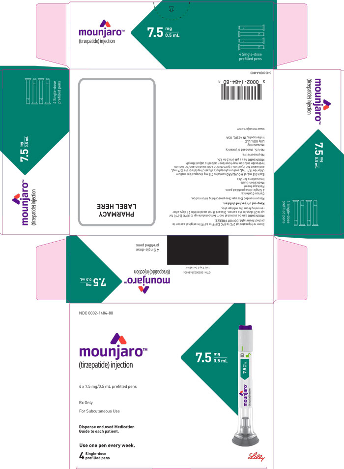 Rx Item:Mounjaro 7.5MG 4X0.5ML PFP by Lilly Eli & Co USA