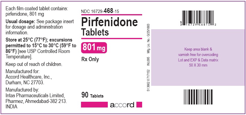 Rx Item:Pirfenidone 801MG 90 TAB by Accord Healthcare USA Gen Esbriet