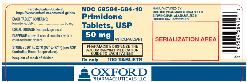 Rx Item:Primidone 50MG 100 TAB by Oxford Pharma USA Gen Mysoline