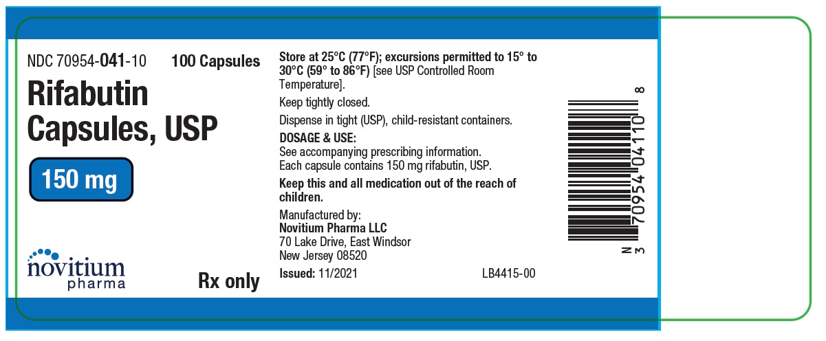Rx Item:Rifabutin 150MG 100 CAP by Novitium Pharma USA gen Mycobutin