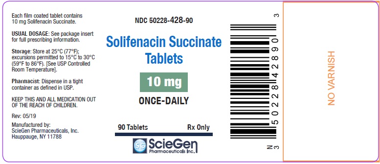 Rx Item:Solifenacin 10MG 90 TAB by Sciegen Pharma USA Gen Vesicare