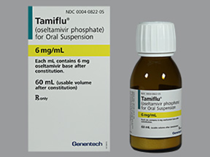 Rx Item:Tamiflu Oral 6MG/ML 60ML SUS by Genentech USA 