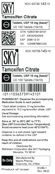 Rx Item:Tamoxifen 10MG 100 TAB Unit Dose Packaging by Mckesson Gen Nolvadex