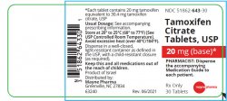 Rx Item:Tamoxifen Cit 20MG 30 TAB by Mayne Pharma USA Gen Nolvadex