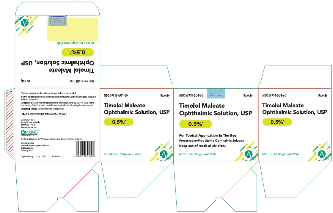 Rx Item:Timolol 0.5% 60X0.3ML O/S by Amring Pharma USA gen Timoptic
