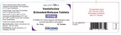 Rx Item:Venlafaxine 37.5MG ER 30 TAB by Ascend Lab USA Effexor XR 