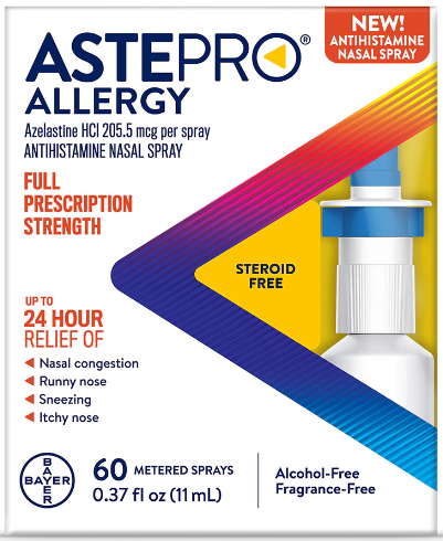 Item No. OTC727186 , 4671 Astepro Adult Sng 60 Dose Spy 0.37Oz By Bayer Corp/Cons Health Item No. OTC727186, 727186, NDC# 00280-0065-01 00280-065-01 0028058992 00280006501 UPC Code: 0-41100-58992-7 04